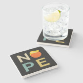 アンチ – トランプ – ノーペ版III ストーンコースター (横)