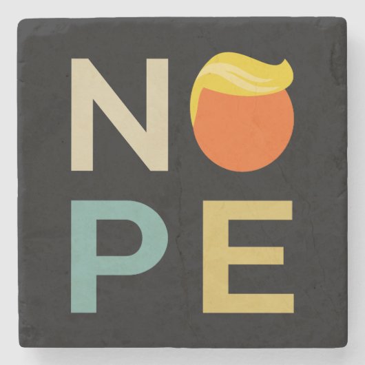 アンチ – トランプ – ノーペ版III ストーンコースター (正面)