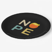 アンチ – トランプ – ノーペ版III ペーパープレート (アングル)