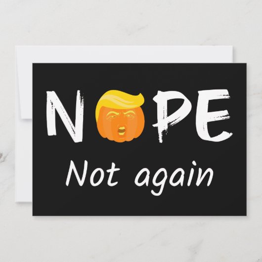 アンチ – トランプ – ノーペ、再びハロウィーン版II (正面)