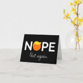 アンチ – トランプ – ノーペ、再びI カード (黄色い花)