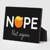 アンチ – トランプ – ノーペ、再びI フォトプラーク (側面)