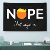 アンチ – トランプ – ノーペ、再びI 横断幕 (トレードショー)