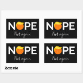 アンチ – トランプ – ノーペ、再びI 長方形シール (シート)