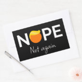 アンチ – トランプ – ノーペ、再びI 長方形シール (封筒)