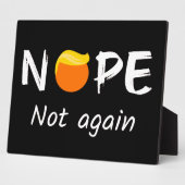 アンチ – トランプ – ノーペ、再びII フォトプラーク (側面)