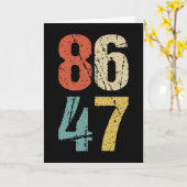 アンチ – トランプ – 86 47 I カード (黄色い花)