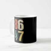アンチ – トランプ – 86 47 I コーヒーマグカップ (正面左)