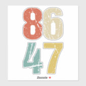 アンチ – トランプ – 86 47 I シール (シート)