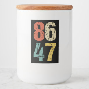 アンチ – トランプ – 86 47 I フードラベル