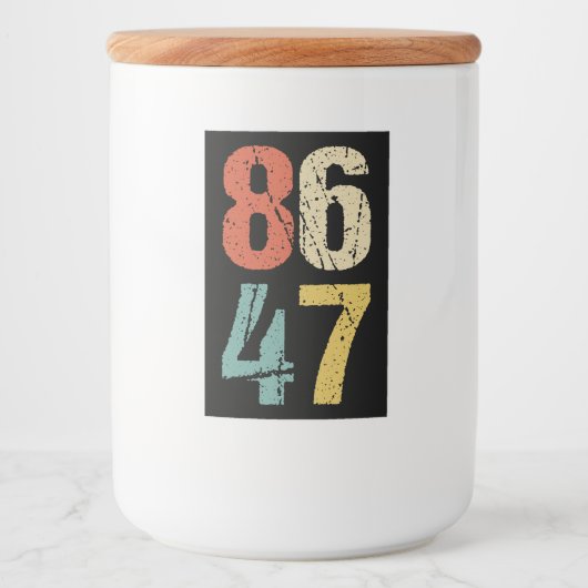 アンチ – トランプ – 86 47 I フードラベル (正面)