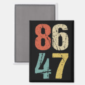 アンチ – トランプ – 86 47 I マグネット (正面/裏面)