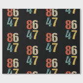 アンチ – トランプ – 86 47 I ラッピングペーパー (フラット)