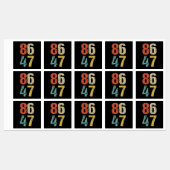 アンチ – トランプ – 86 47 I ラベル (シート)