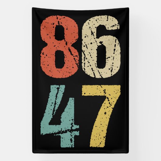 アンチ – トランプ – 86 47 I 横断幕 (縦)