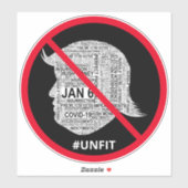 アンチ – ドナルド – トランプ語クラウドカー シール (シート)