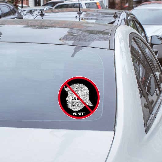 アンチ – ドナルド – トランプ語クラウドカー シール