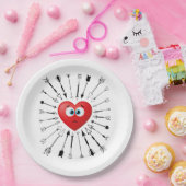 アンチ・バレおもしろいンタイン・デートすること・ラブ・アロー・チェイス ペーパープレート (パーティー)