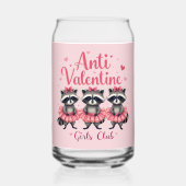 アンチ・バレンタインデーおもしろいアライグマかわいいかわいい ガラス缶 (裏面)