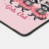 アンチ・バレンタインデーおもしろいアライグマかわいいかわいい デスクマット (コーナー)