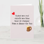 アンチ・バレンタインデーおもしろいビール カード (正面)