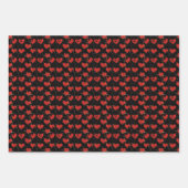 アンチ – バレンタイン壊れたハートパターン2 ラッピングペーパーシート (正面3)