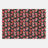 アンチ – バレンタイン壊れたハートパターン5 ラッピングペーパーシート (正面2)