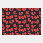 アンチ – バレンタイン壊れたハートパターン6 ラッピングペーパーシート (正面)