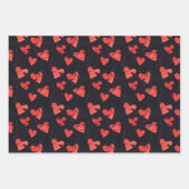 アンチ – バレンタイン壊れたハートパターン8 ラッピングペーパーシート (正面2)