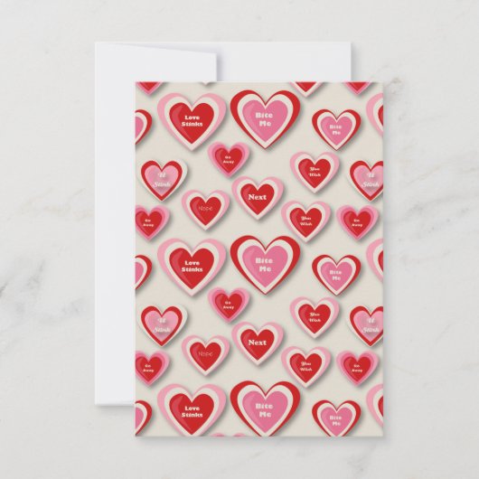 アンチ – バレンタイン2021バイトMe – 白 カード (正面)