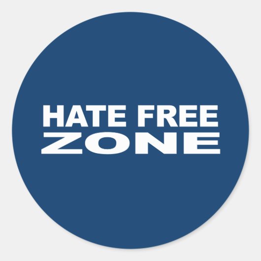 アンチ – 共和党 – 憎むフリーゾーン2 ラウンドシール (正面)