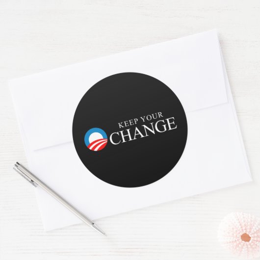 アンチ – 小浜 – 保お客様の変化 ラウンドシール (封筒)