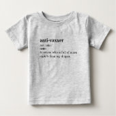 アンチ-Vaxxerディクショナリ定義 ベビーTシャツ (正面)