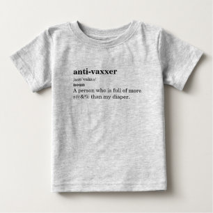 アンチ-Vaxxerディクショナリ定義 ベビーTシャツ