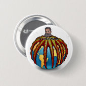 アンチAudism - AGBのタコ 缶バッジ (正面&裏面)