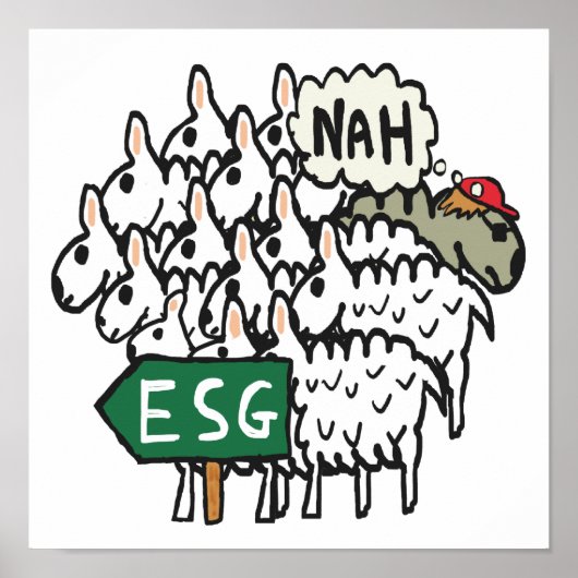 アンチESG ポスター (正面)