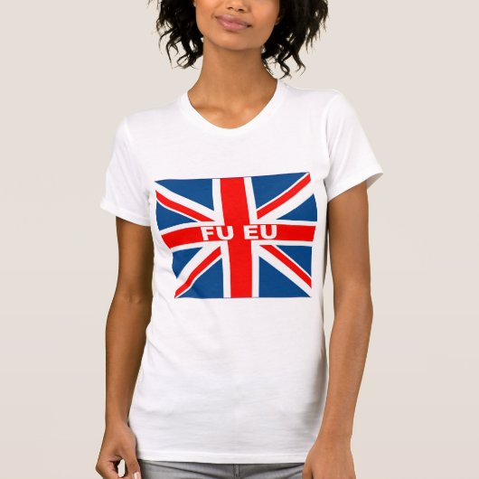 アンチEUイギリスの旗 Tシャツ (正面)