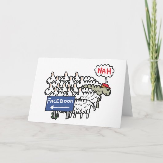 アンチFacebook カード (正面)