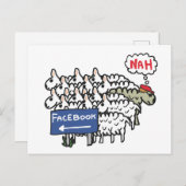アンチFacebook ポストカード (正面/裏面)