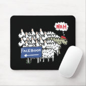 アンチFacebook マウスパッド (マウス)