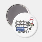 アンチFacebook マグネット (正面/裏面)