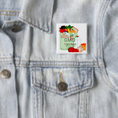 アンチGMO Genticallyによって変更される食糧ボタン 缶バッジ (インサイチュ)