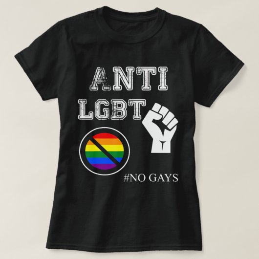 アンチLgbtと女性Noゲイ.png Tシャツ (デザイン正面)