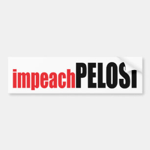 アンチPelosi: Pelosiを弾劾して下さい バンパーステッカー
