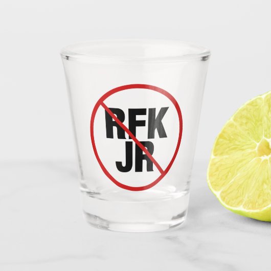 アンチRFK Jr.ロバート・F・ケネディに対する投票 ショットグラス (正面)