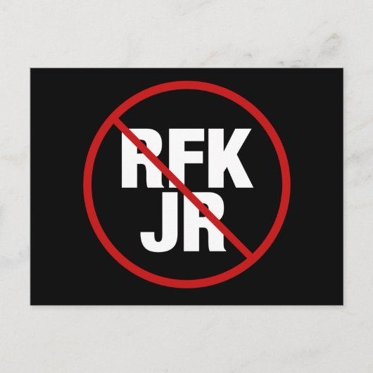 アンチRFK Jr.ロバート・F・ケネディ・ヤードに対する投票 ポストカード (正面)