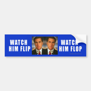 アンチRomneyのステッカーは彼が弾くのを見ます バンパーステッカー