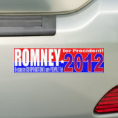 アンチRomneyのバンパーステッカー バンパーステッカー (車上)