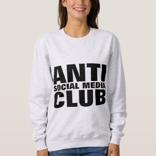 アンチSNSクラブTシャツ スウェットシャツ (正面)
