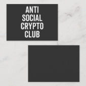 アンチSocial Crypto Club 名刺 (正面/裏面)